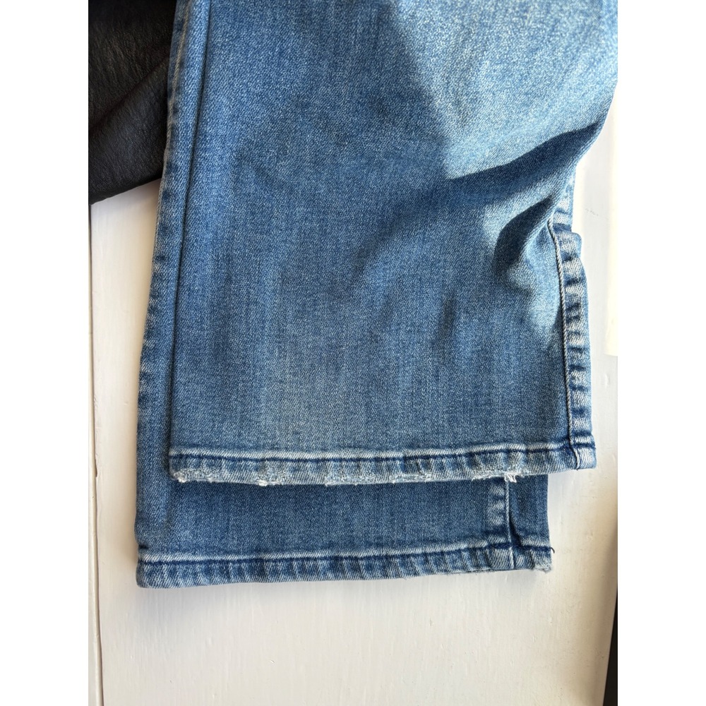 Pilcro Flare Womens 26 Jeans Blue Distressed High Rise Ripped Stretch Denim - Picture 7 of 10